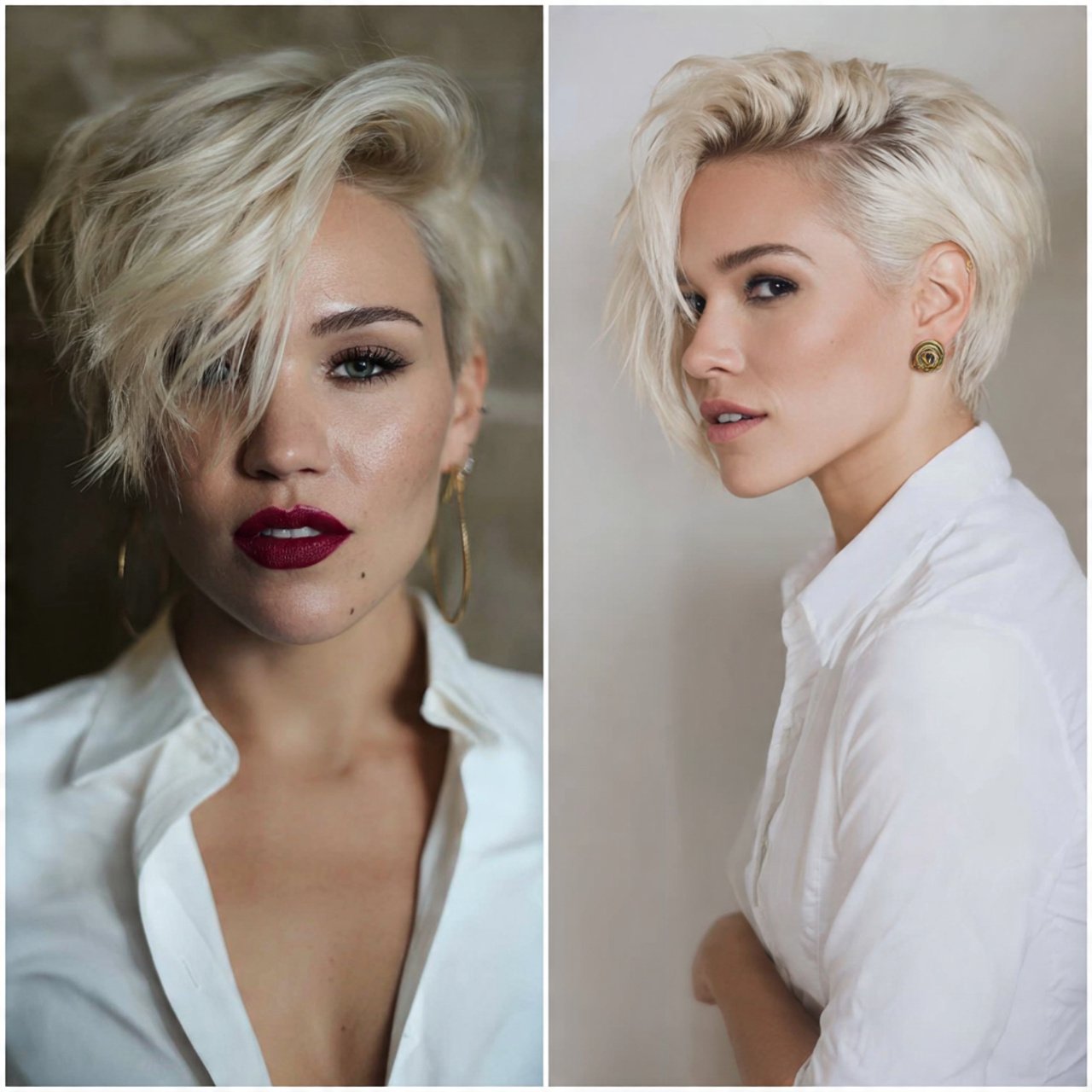 side parted hairstyles for short hair 1 1