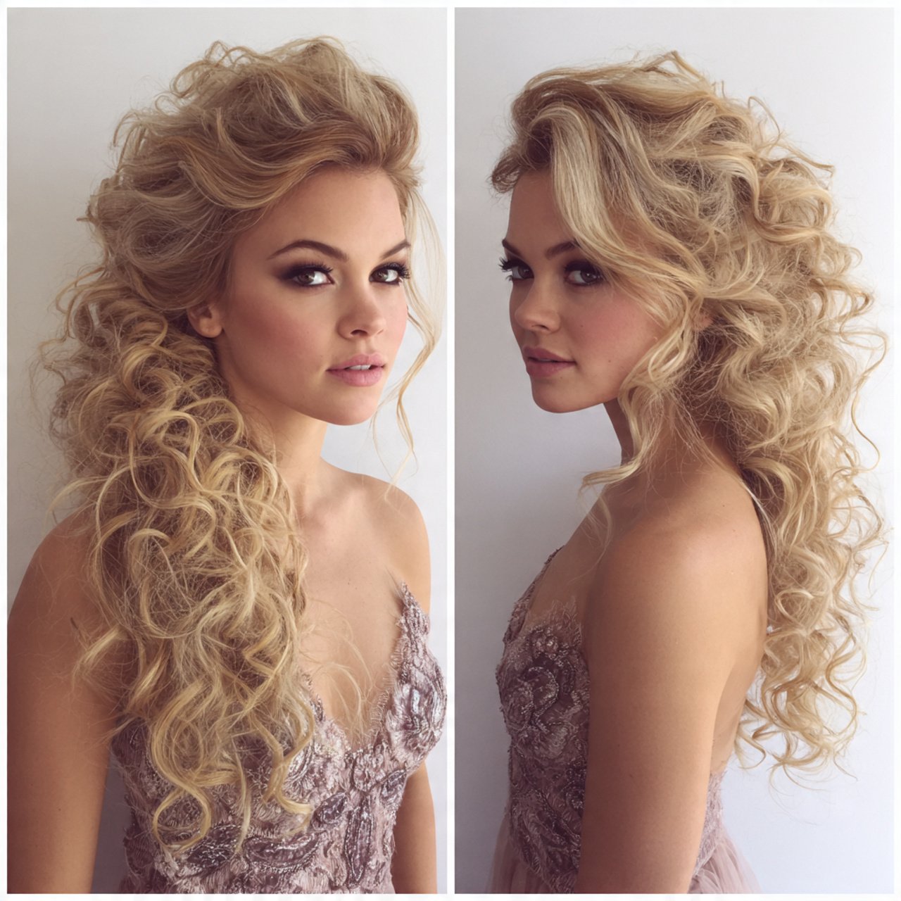 side swept curls hairstyles