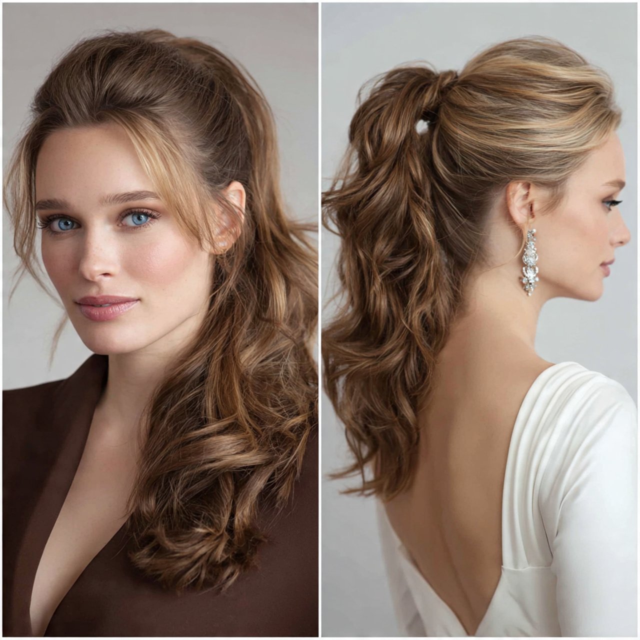 side swept ponytail hairstyles