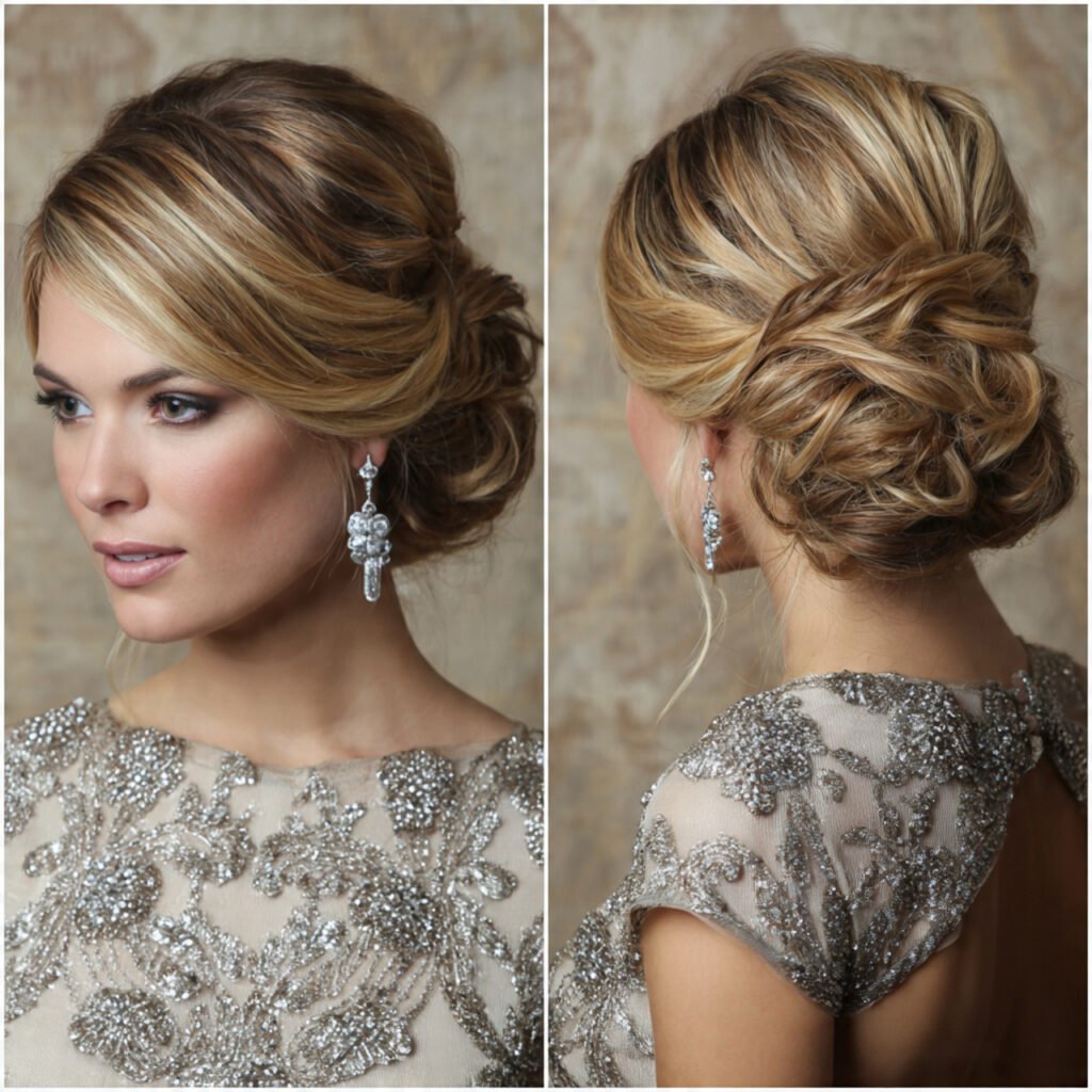 side swept updo hairstyles for prom