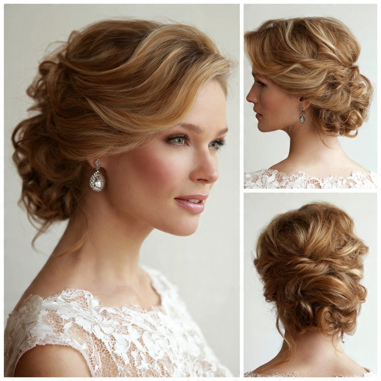 side swept updo prom hairstyles