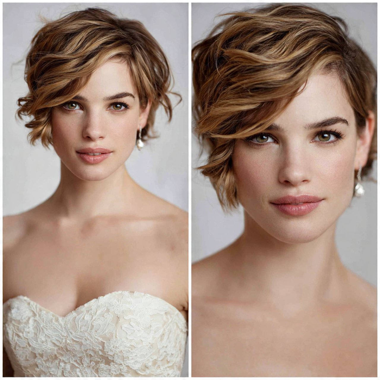 side swept wedding hairstyles for short hair