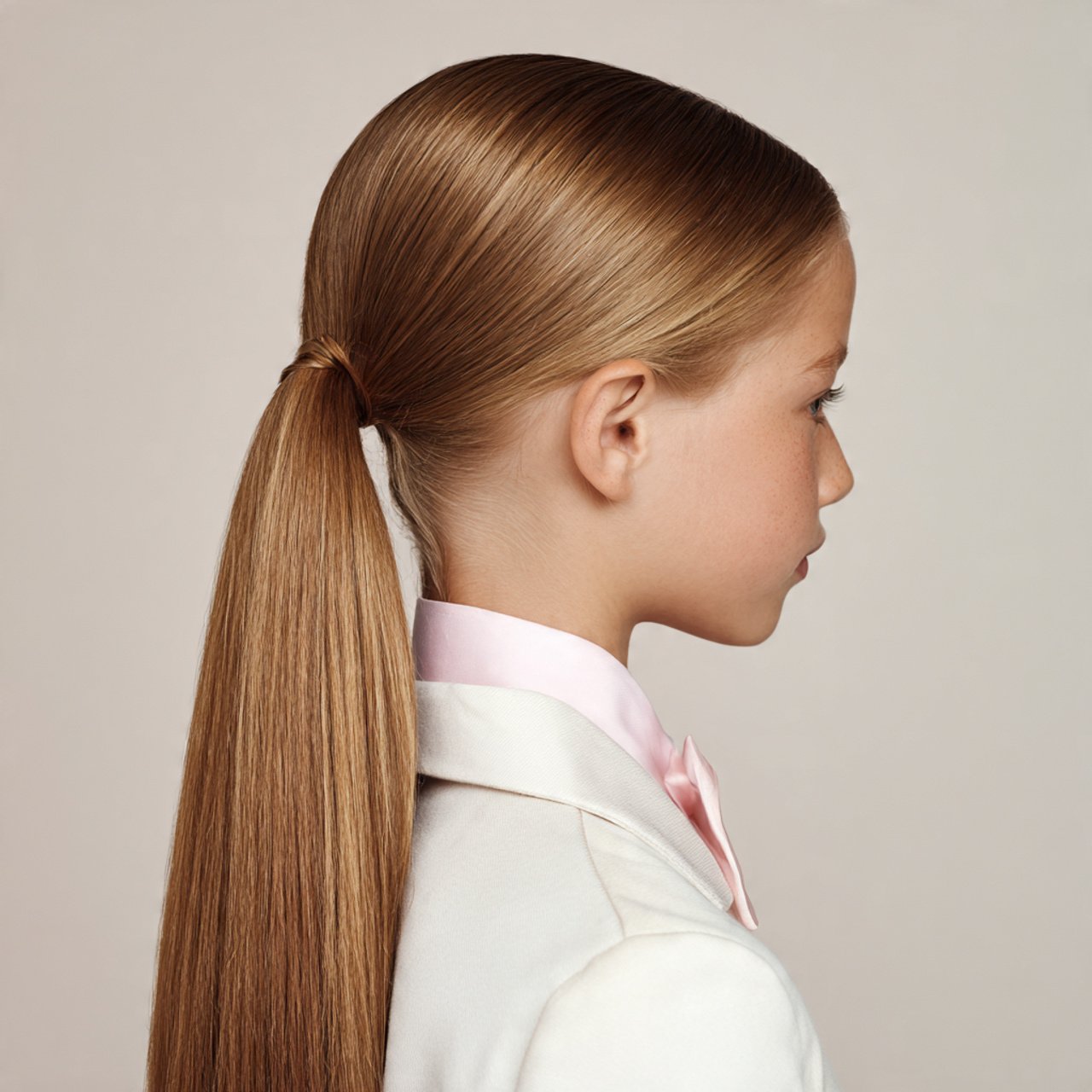 single photo of straight sleek easy school hairsty