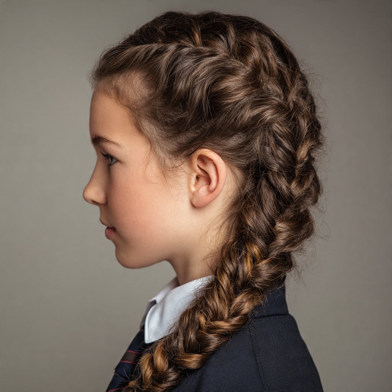 single side braid hairstyle for school neat and el