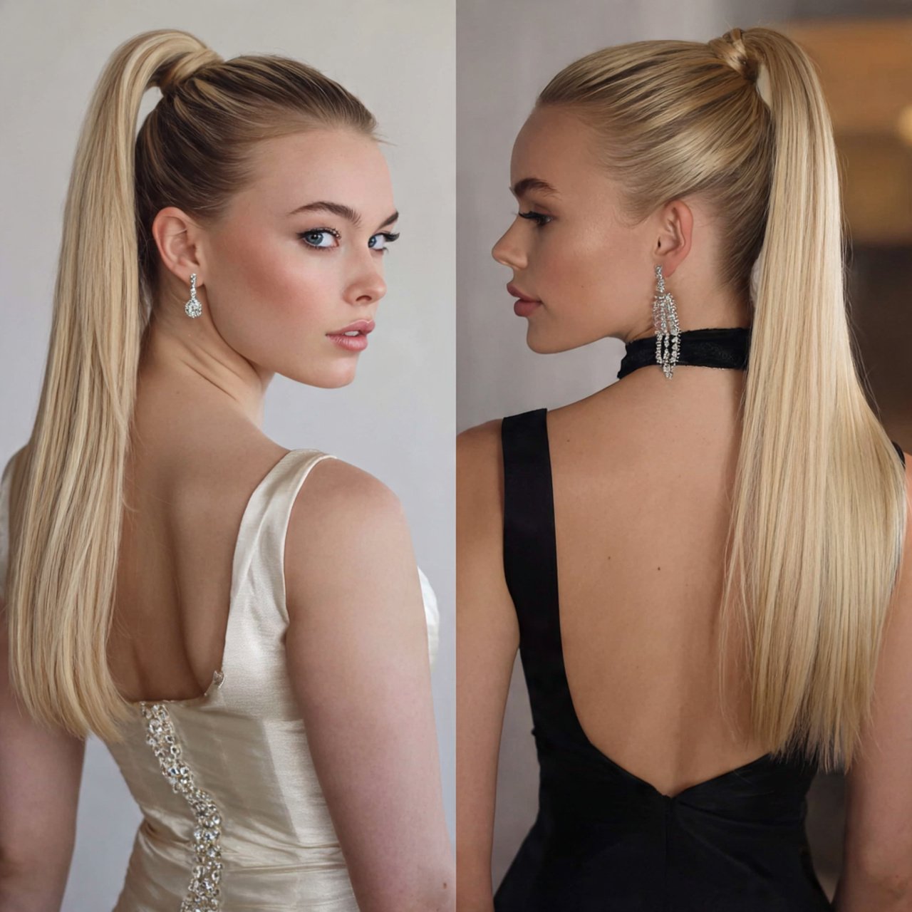 sleek high ponytail for prom hairstyles