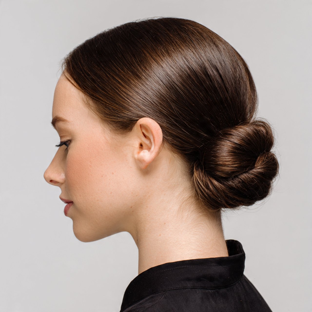sleek low bun hairstyle for school easy and neat s