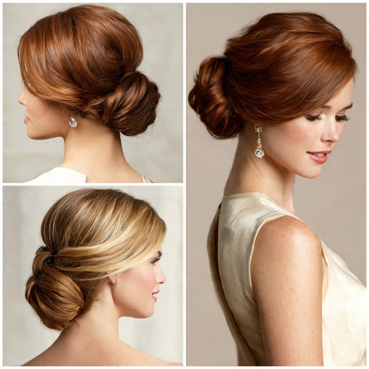 sleek low bun prom hairstyles