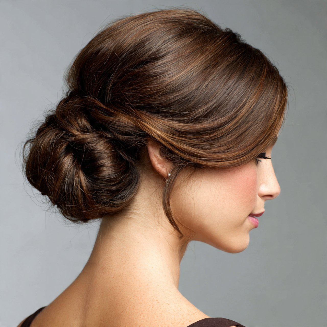 sleek low bun updo hairstyles for prom