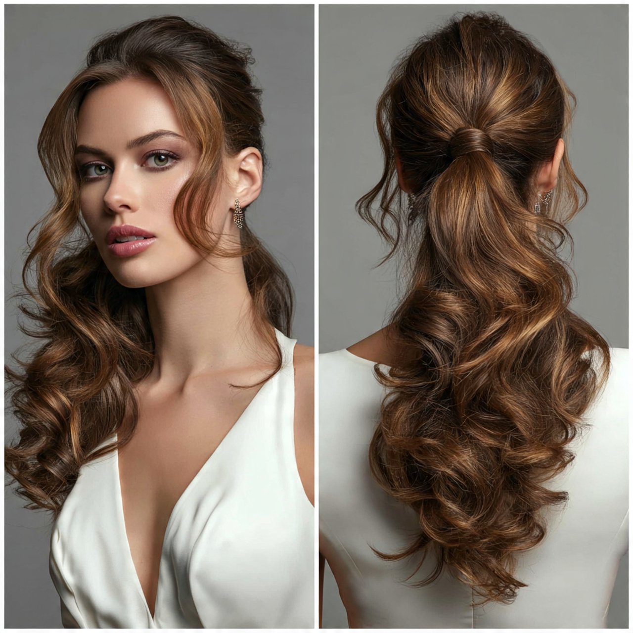 sleek ponytail hairstyles with curled ends