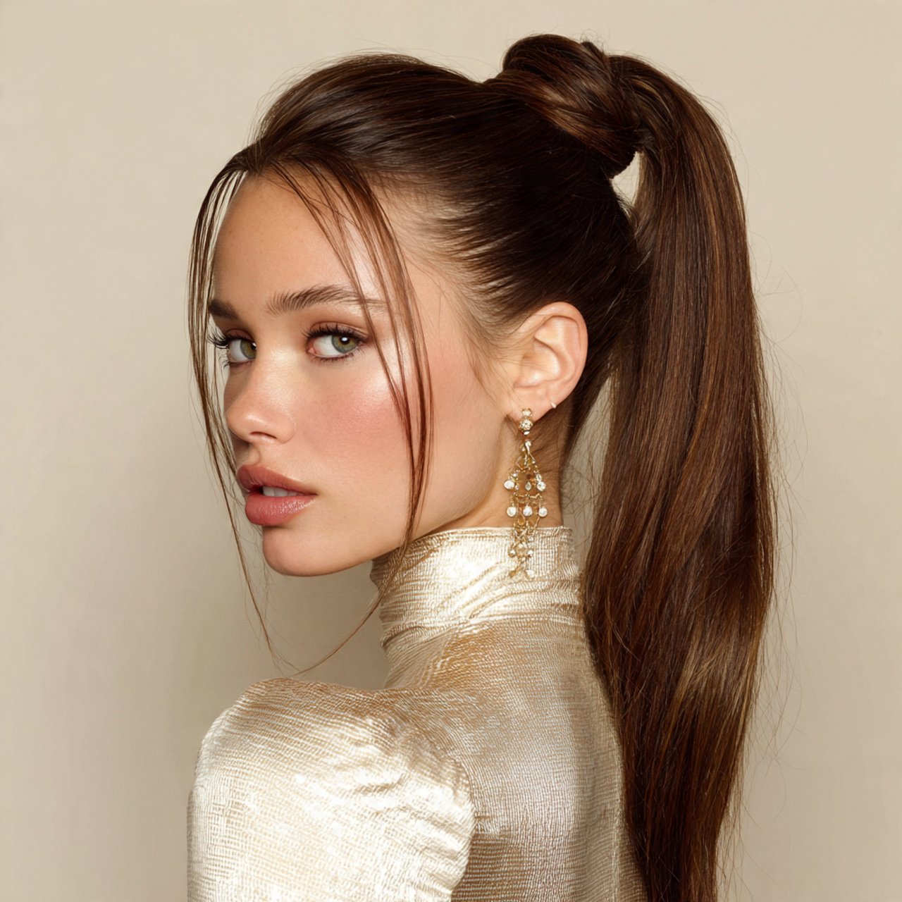 sleek ponytail hairstyles with wrapped base