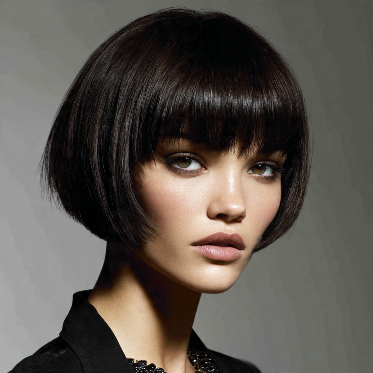 sleek straight hairstyles for short hair 1