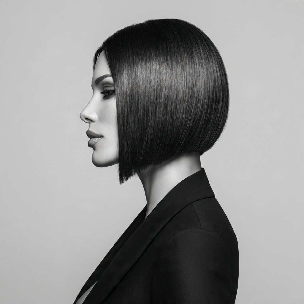 sleek straight hairstyles for short hair polished