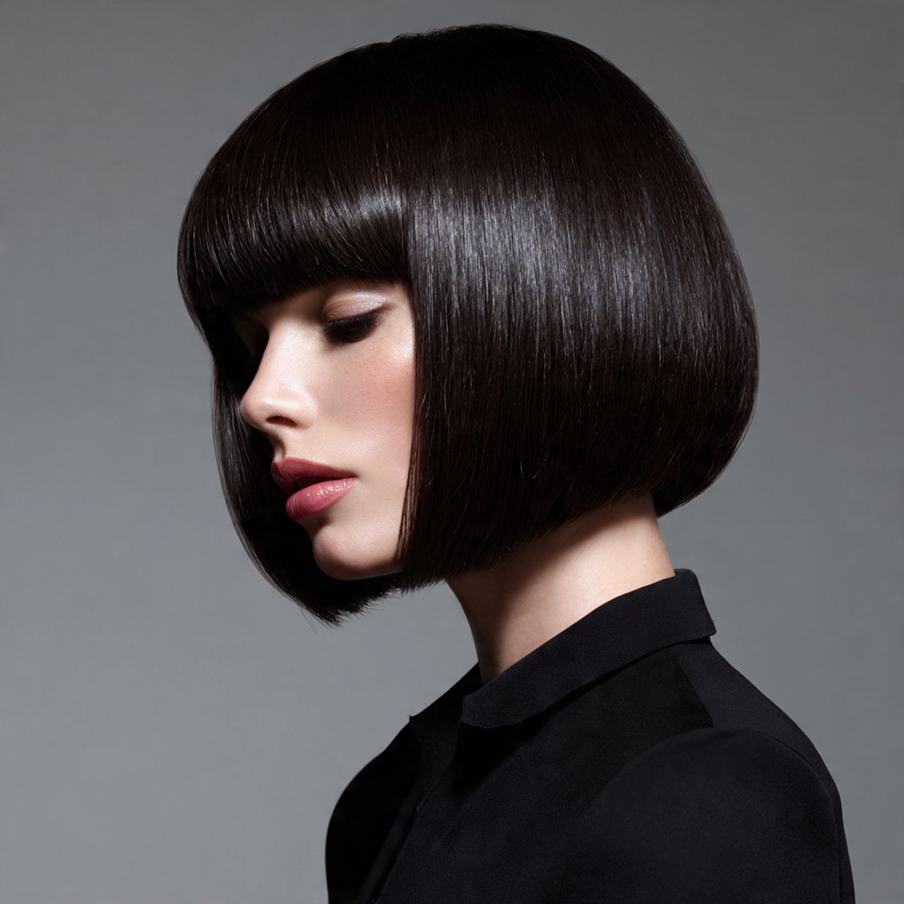 sleek straight hairstyles for short hair polished 1 1