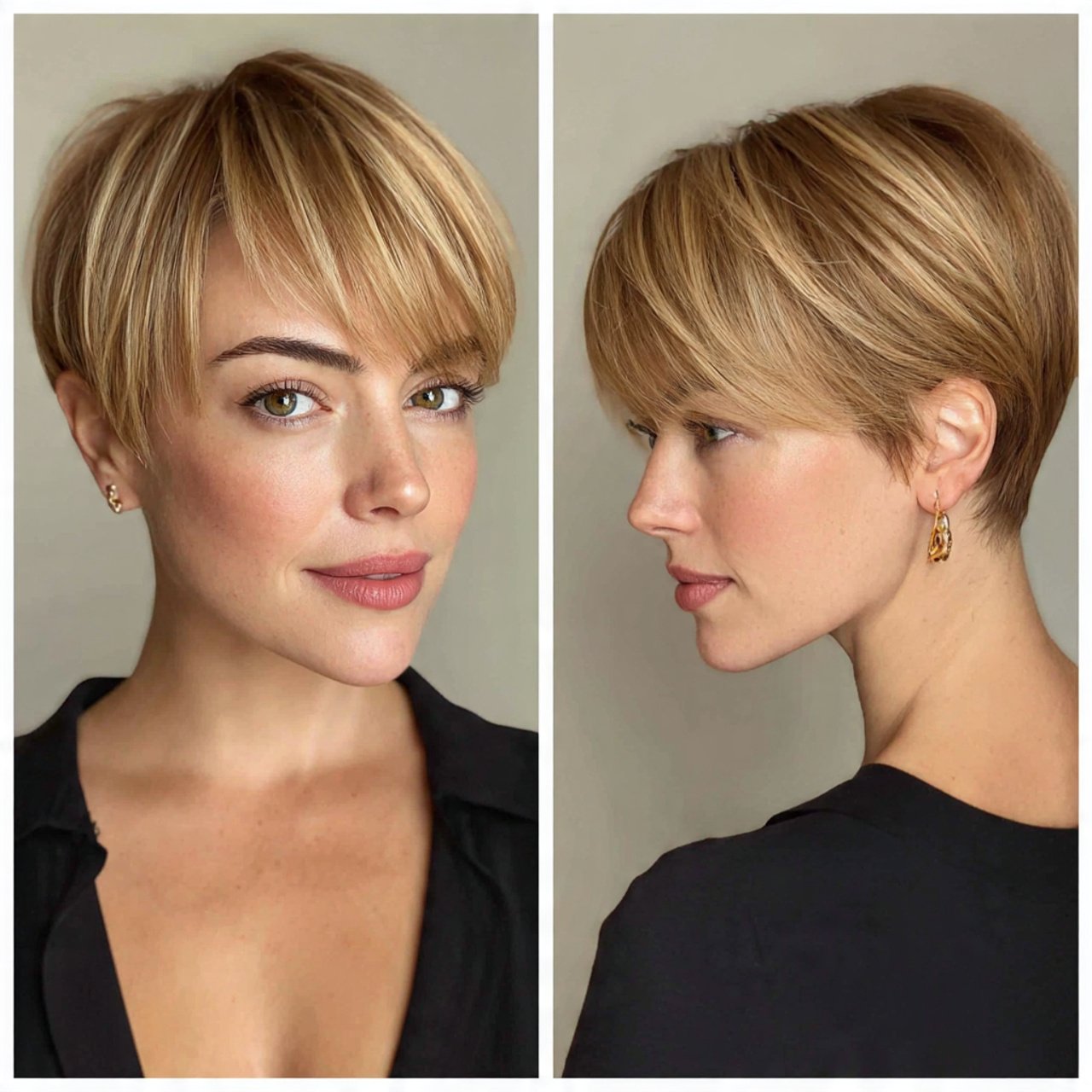 sleek straight hairstyles for short hair