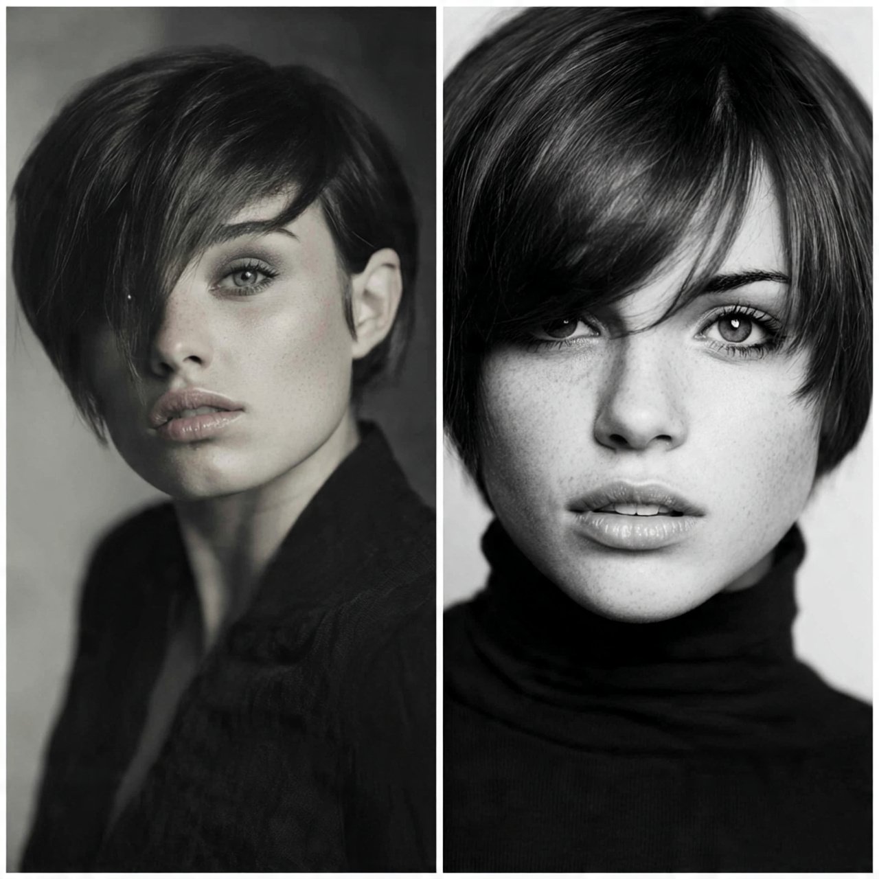 sleek straight hairstyles short hair