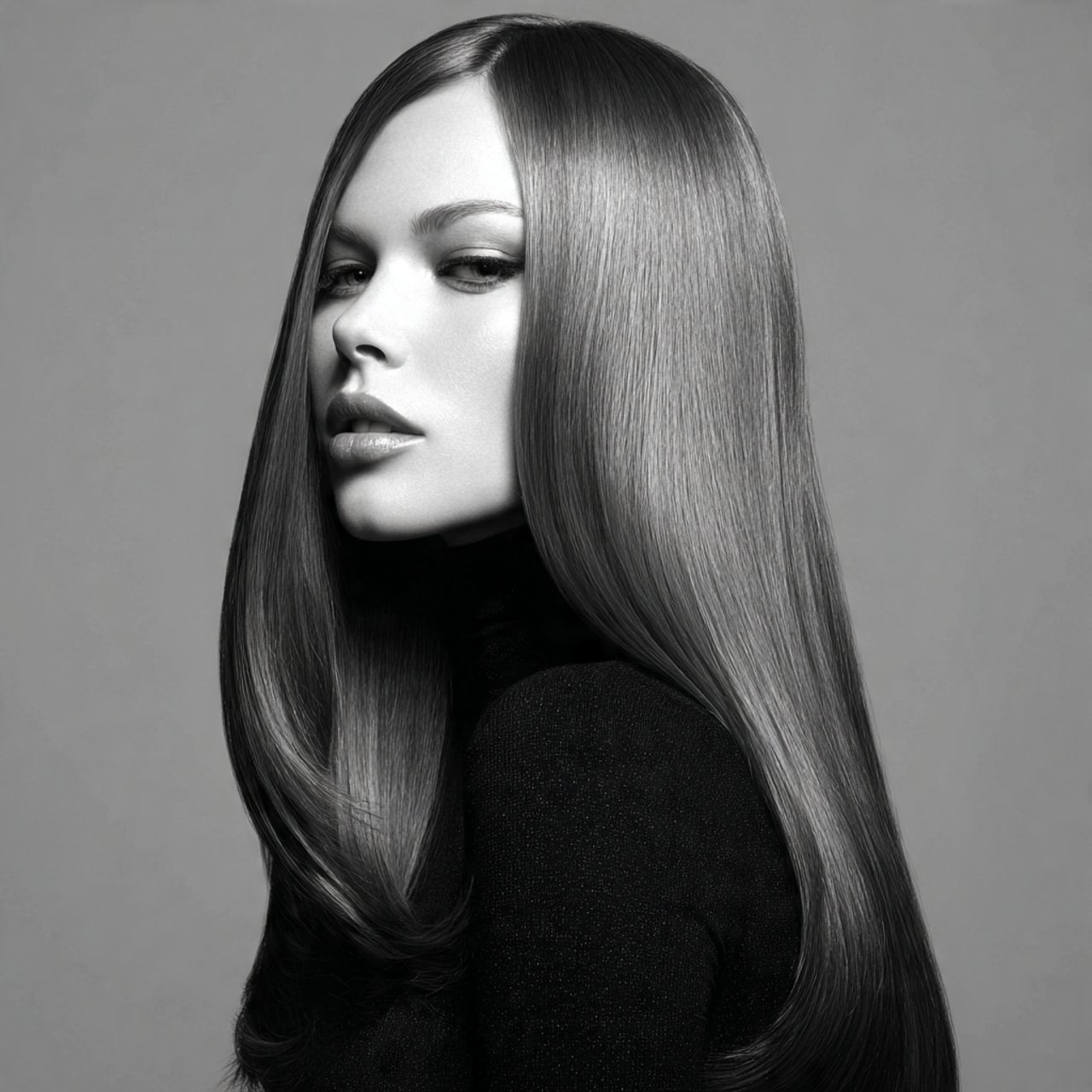 sleek straight hairstyles