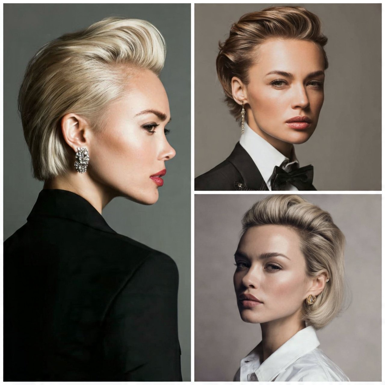 slicked back hairstyles for short hair photorealis