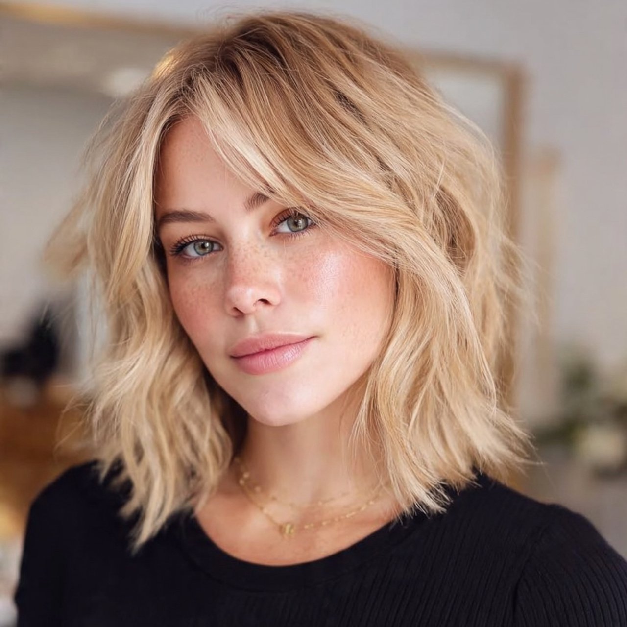 soft layered lob hairstyles