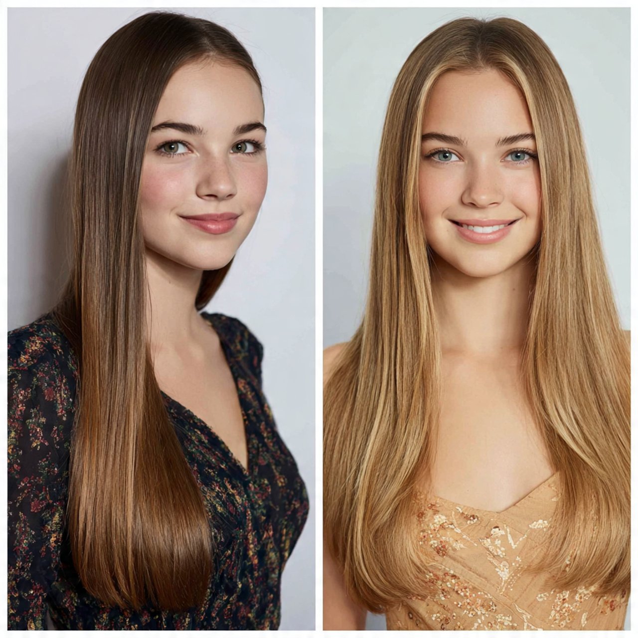 straight and sleek hairstyles for school