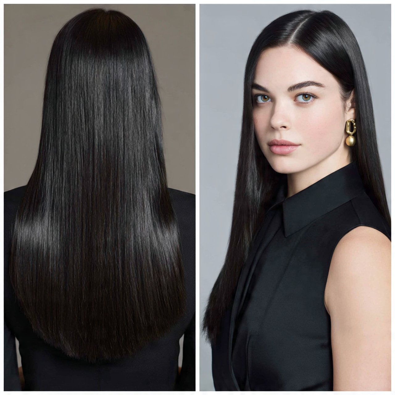 straight and sleek school hairstyles