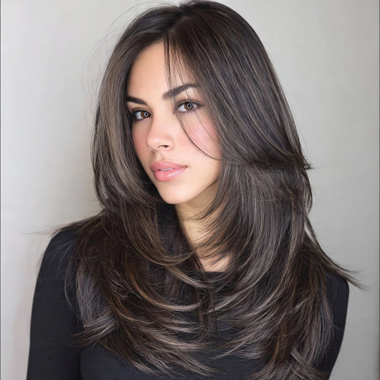 straight layered hairstyles