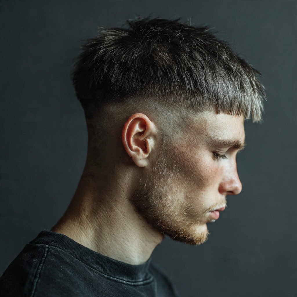 straight short wolf cut