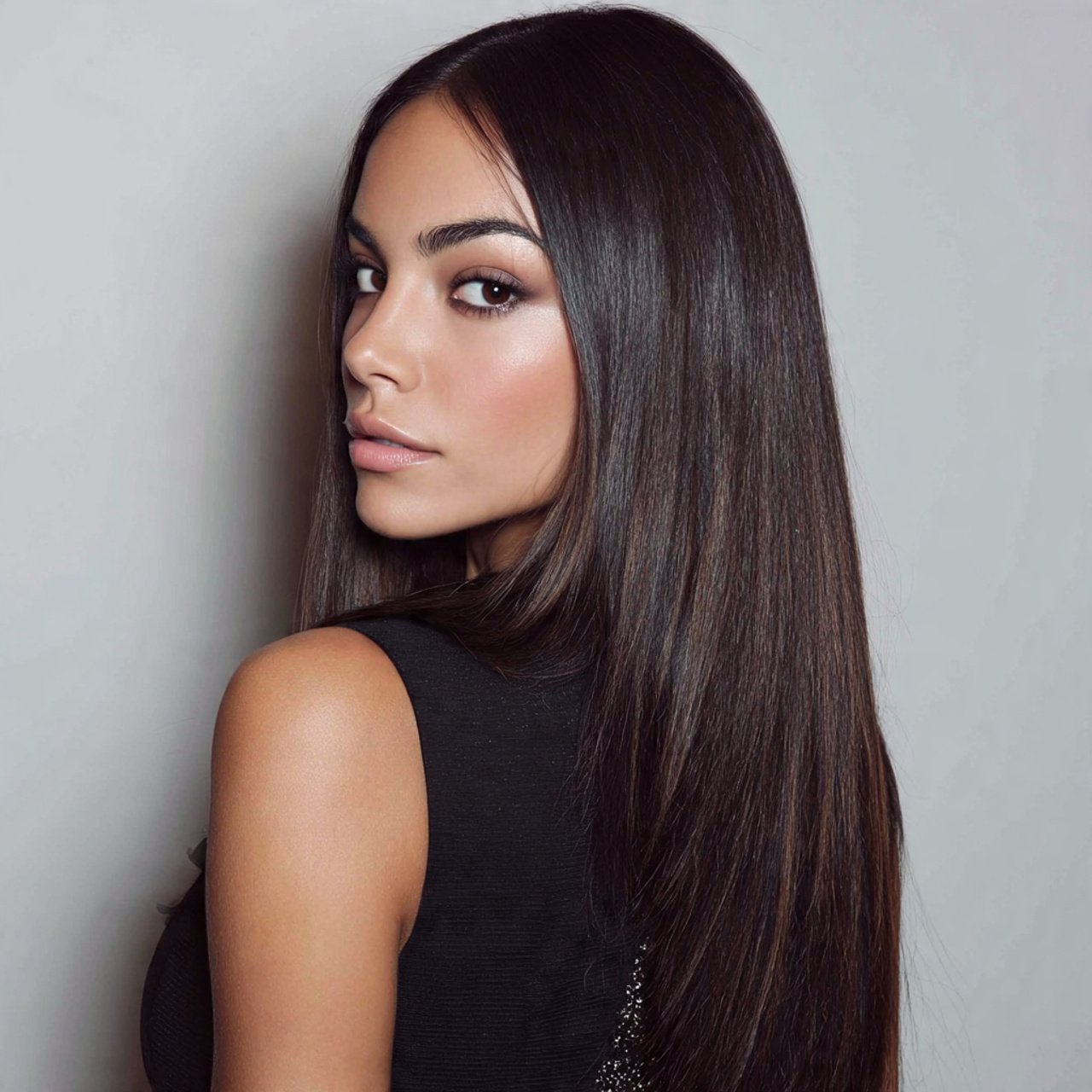straight sleek back to school hairstyles