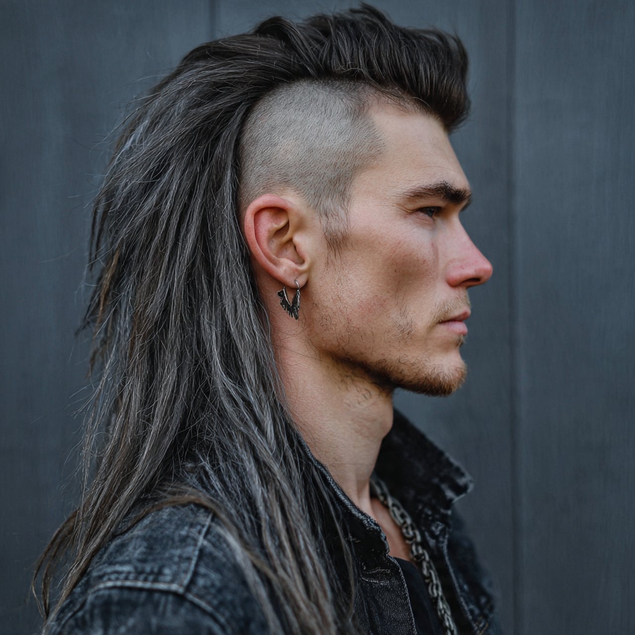 straight wolf cut hairstyle