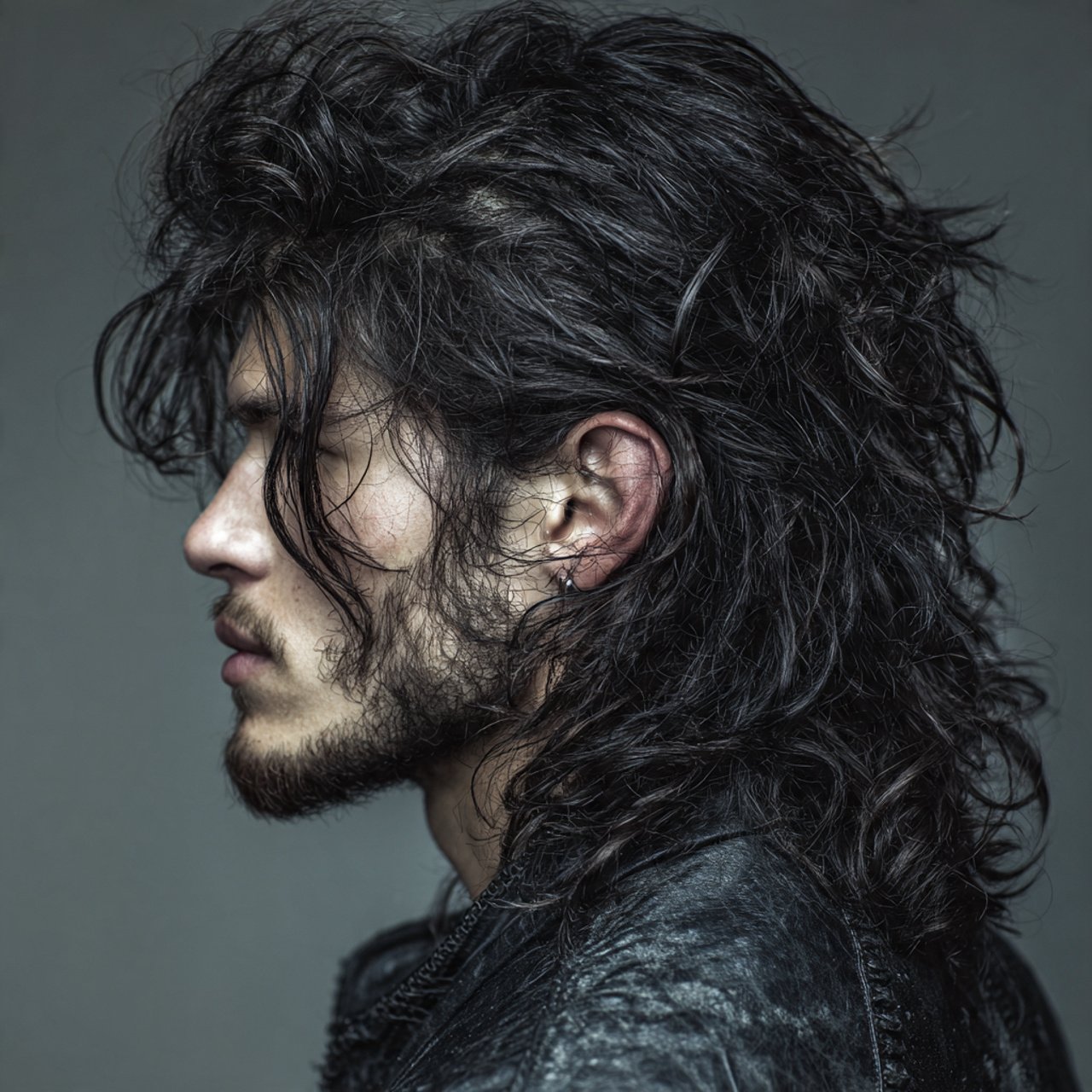 textured long wolf cut