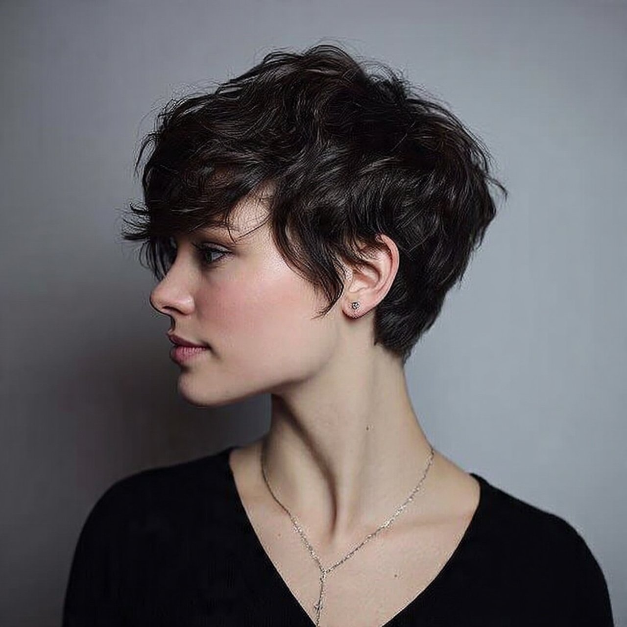textured pixie hairstyle