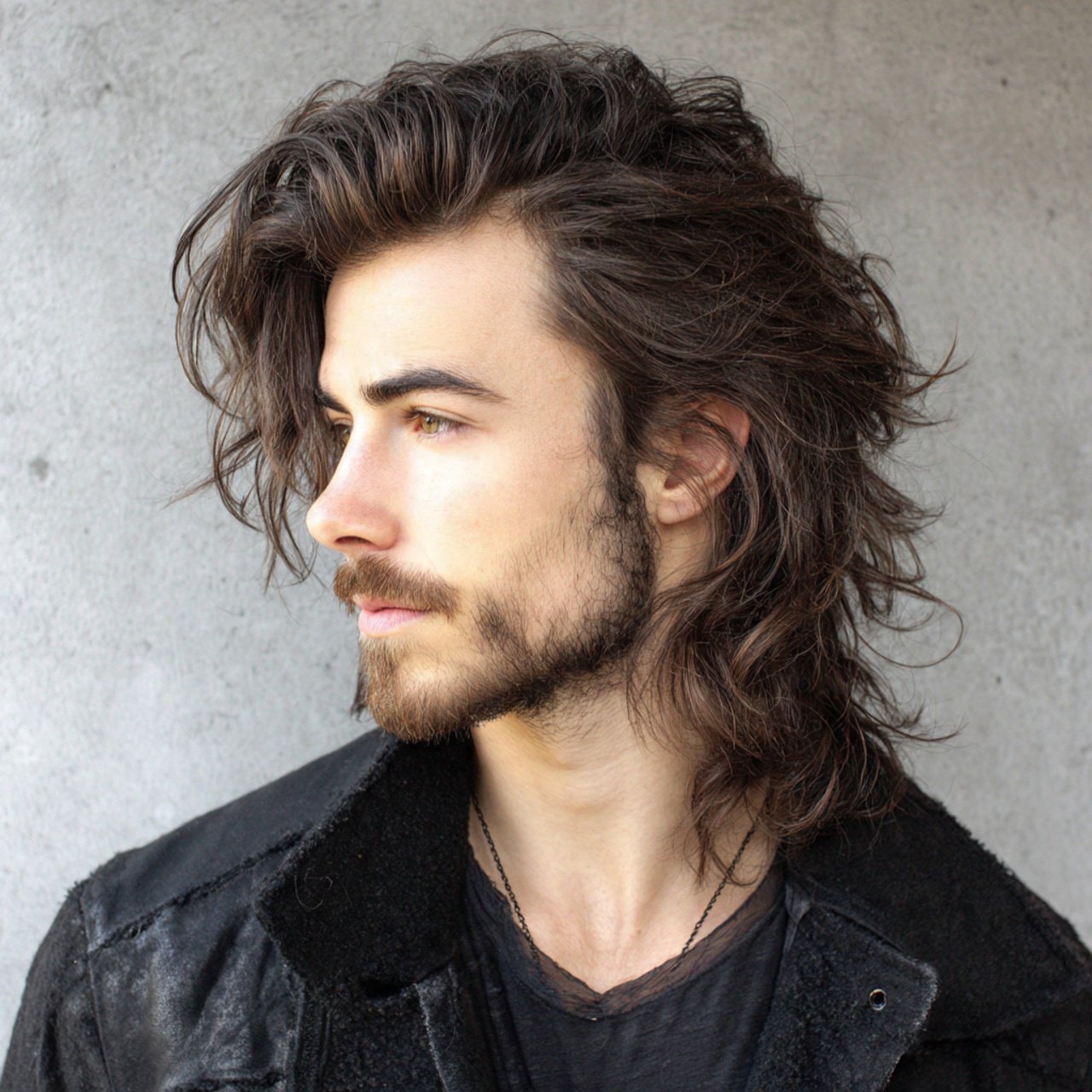 textured wolf cut long hairstyle
