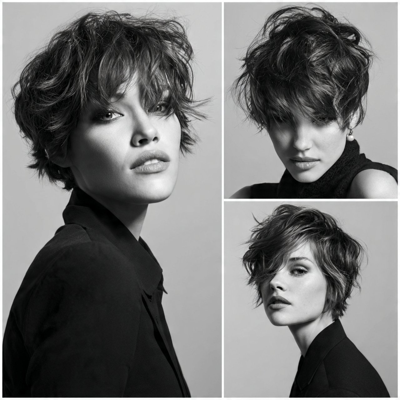 tousled hairstyles for short hair multiple style v
