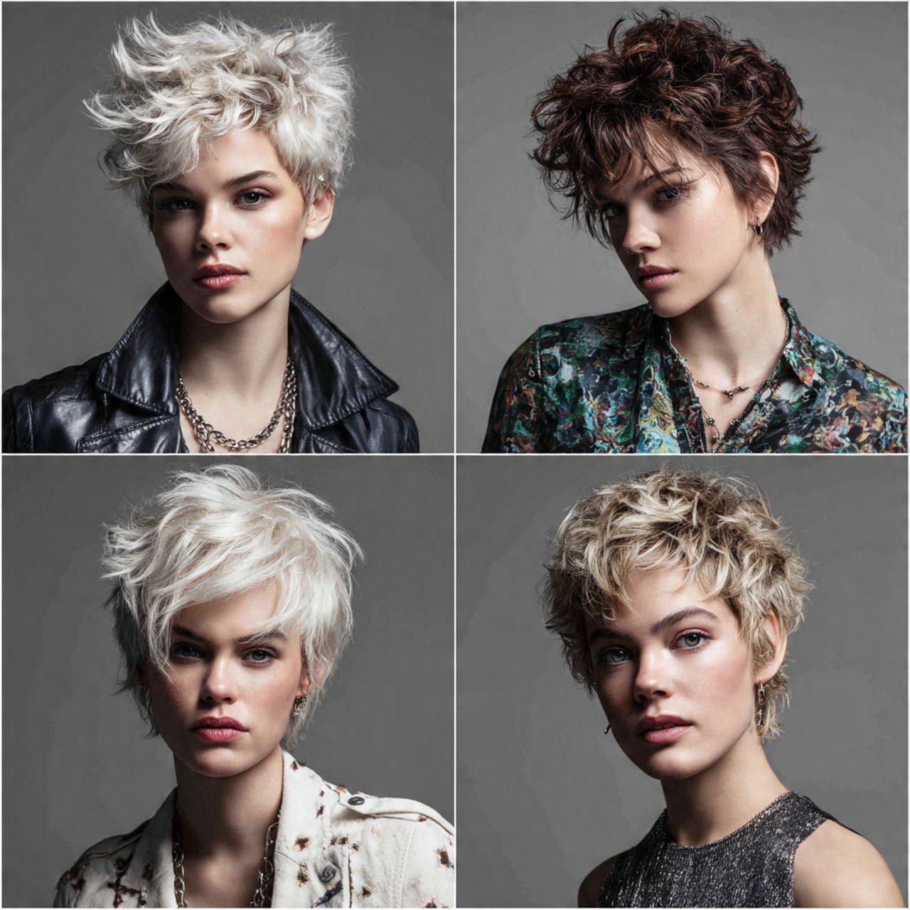 tousled hairstyles for short hair multiple variati