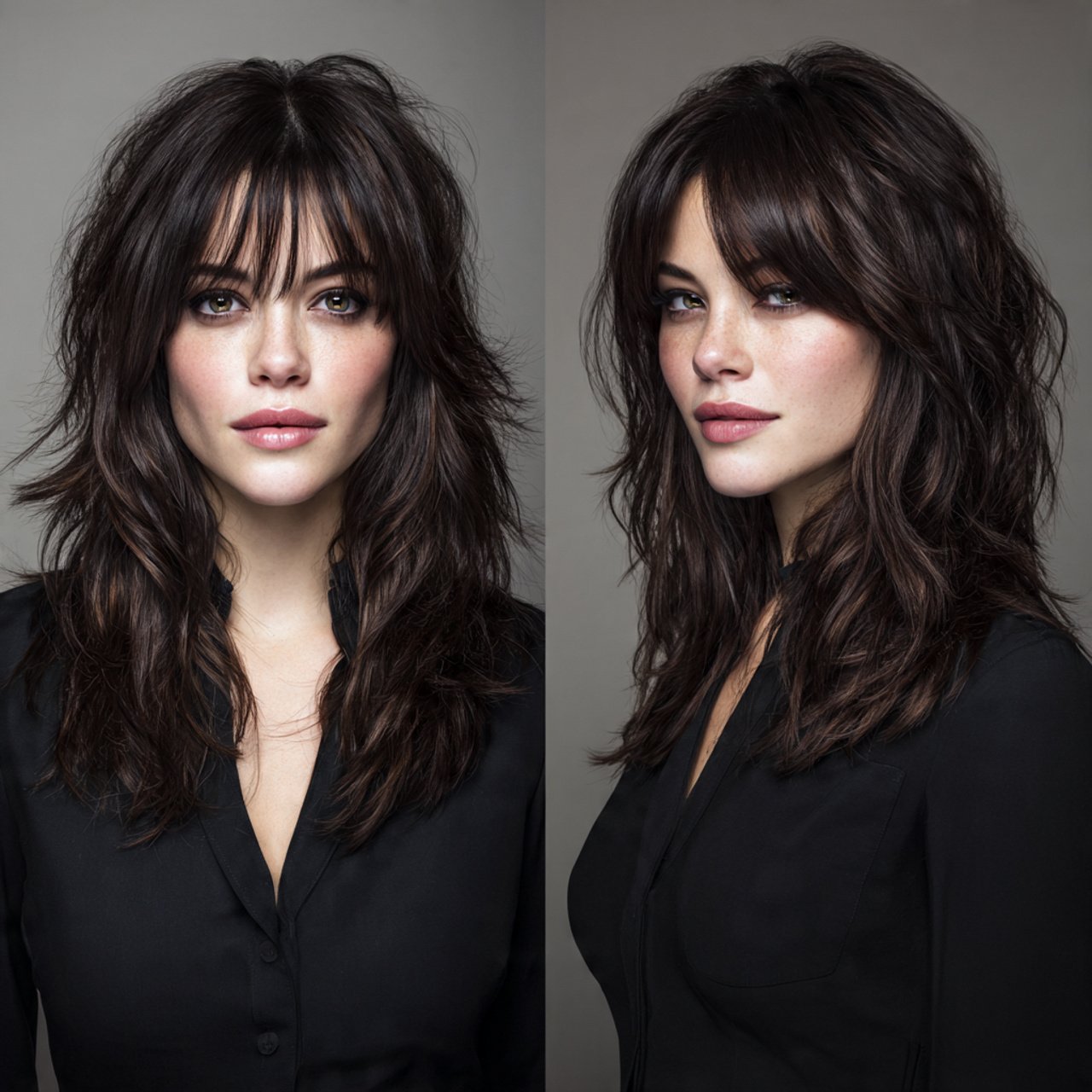 tousled hairstyles for thick hair modern salon sty