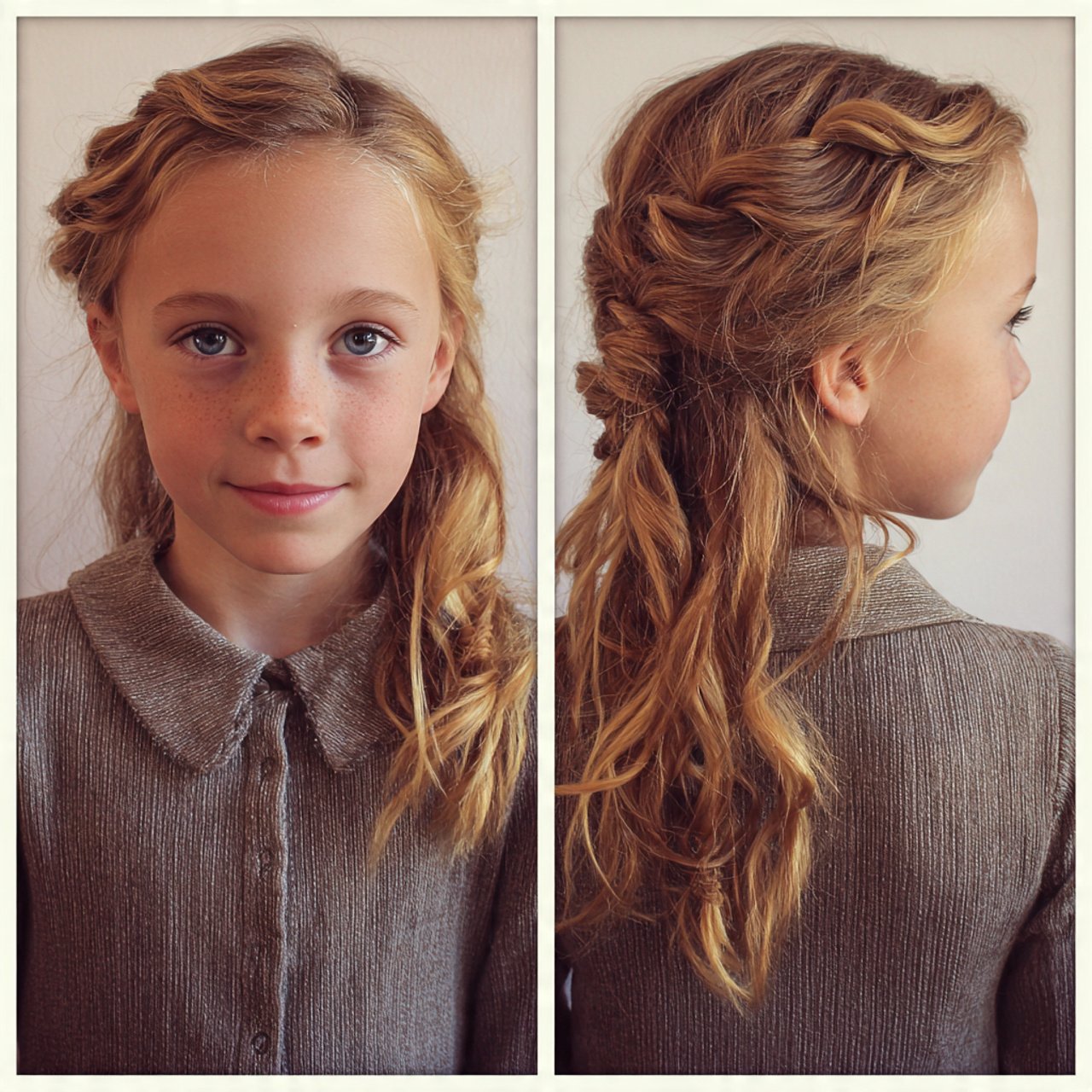 twisted front hairstyles for school