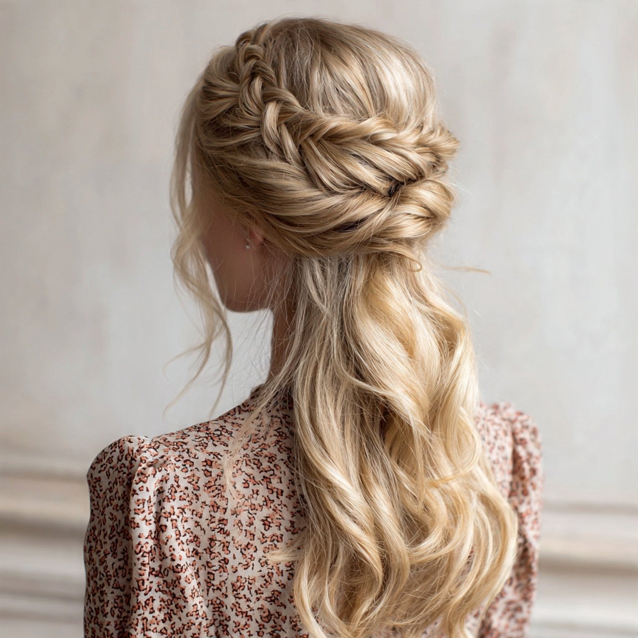 twisted half up style for hairstyles prom