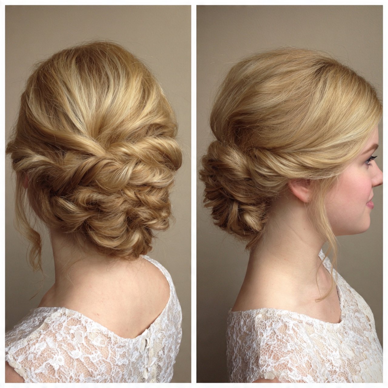 twisted low updo hairstyles for prom