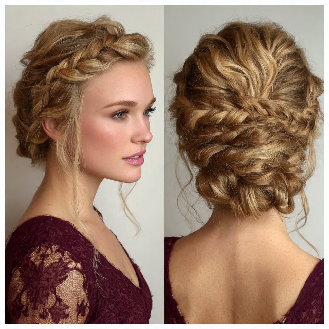 twisted romantic updo prom hairstyles