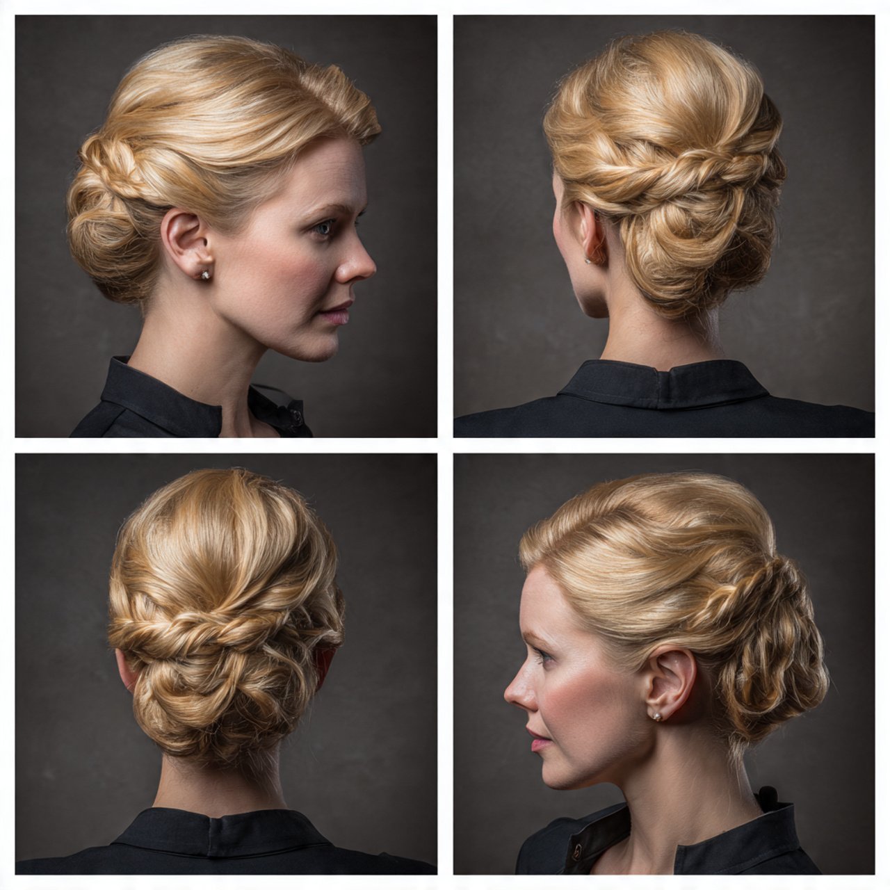 twisted updo hairstyles for short hair elegant and