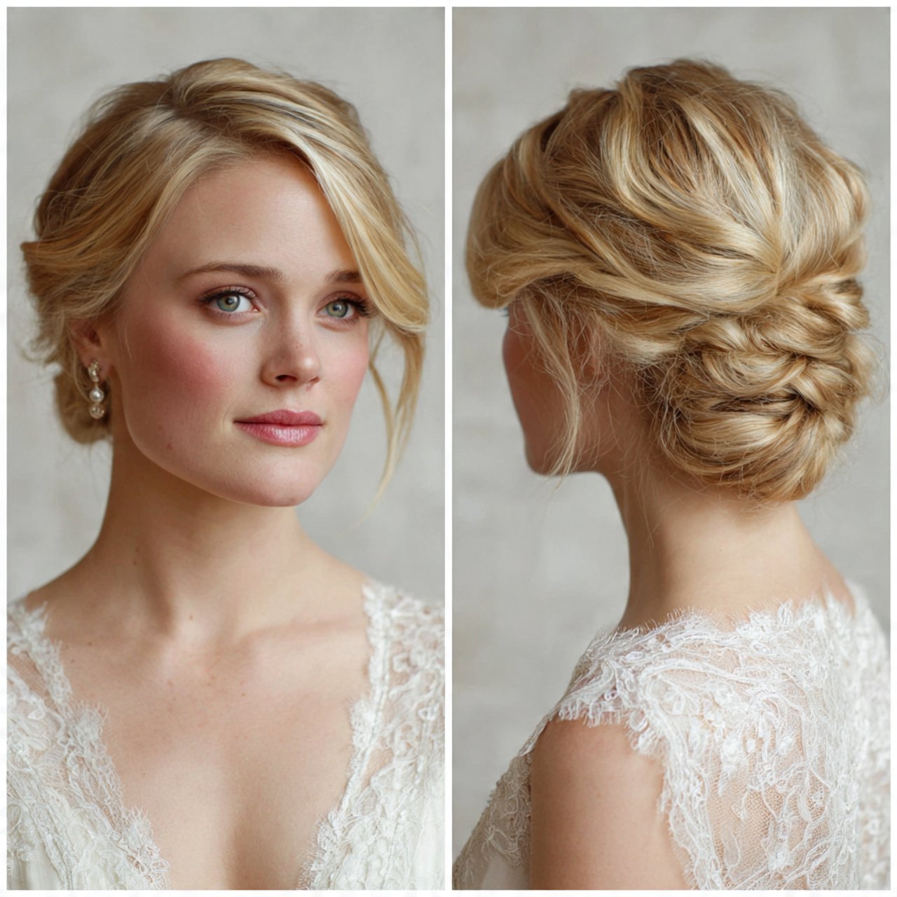twisted updo wedding hairstyles for short hair