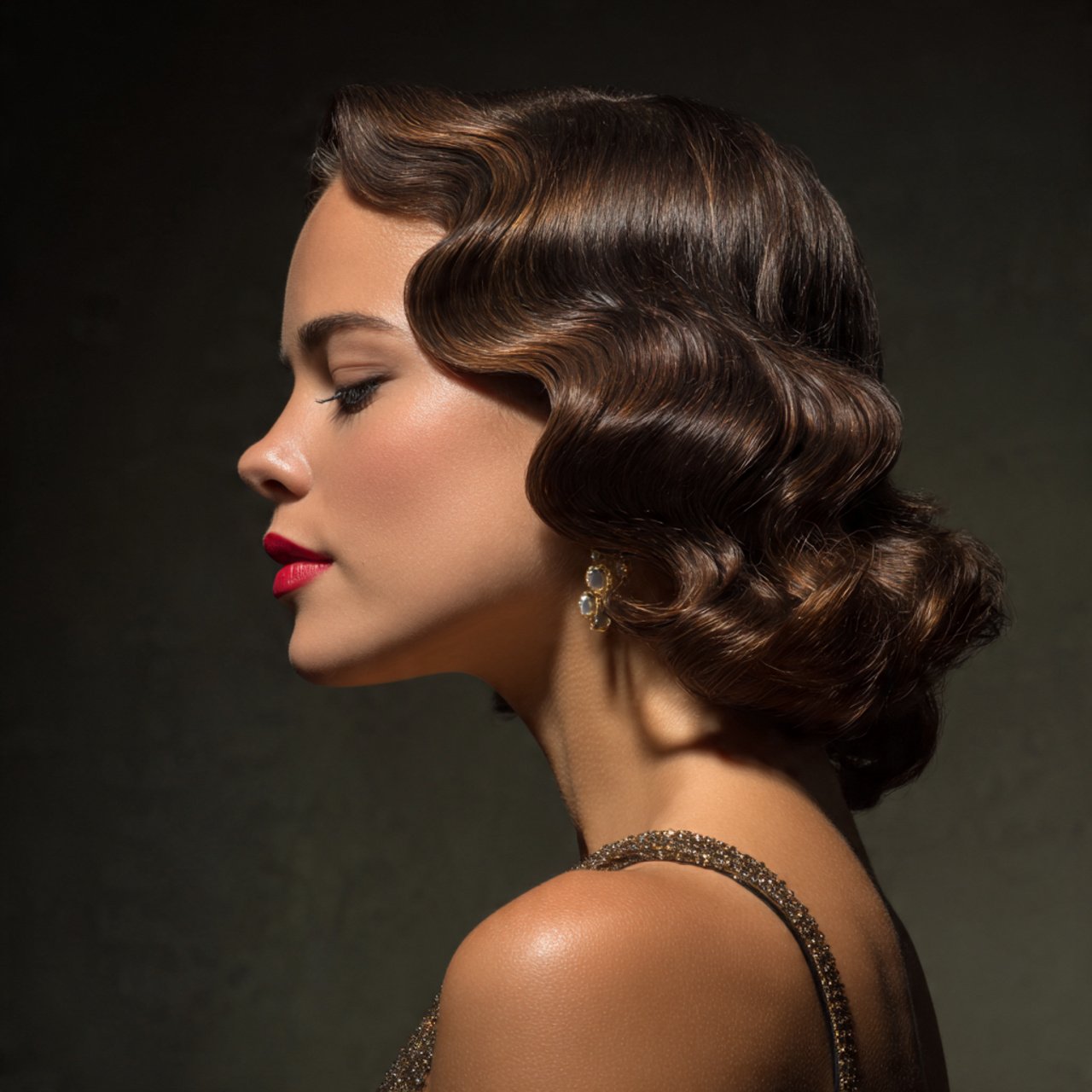 vintage wave hairstyles for short hair 1920s finge