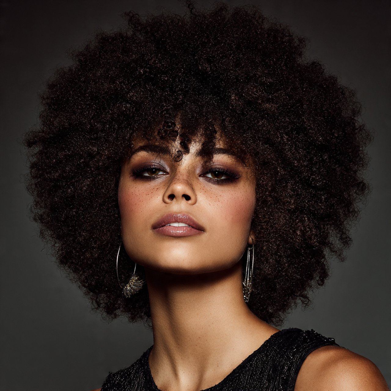 voluminous afro hairstyles for short curly hair na