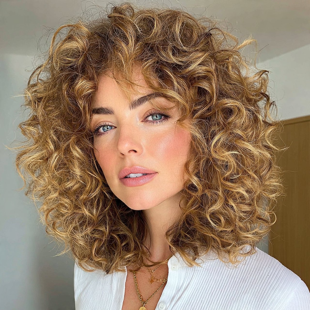 voluminous curly bob hairstyle