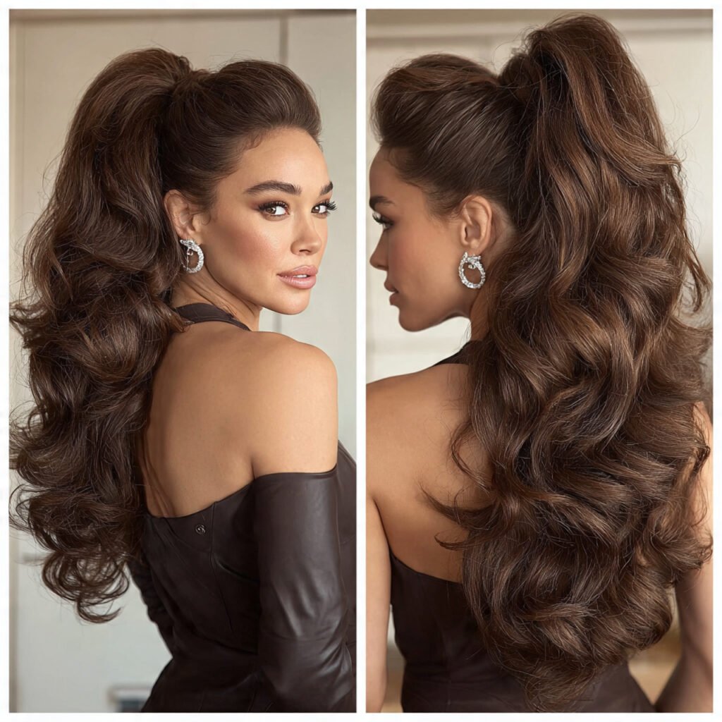 voluminous high ponytail hairstyles