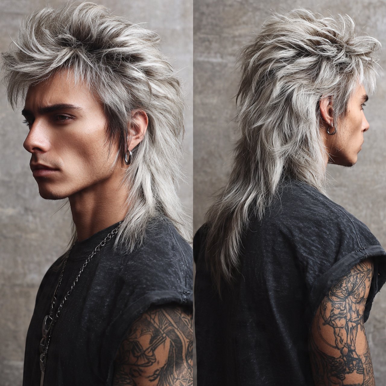 voluminous long wolf cut hairstyle