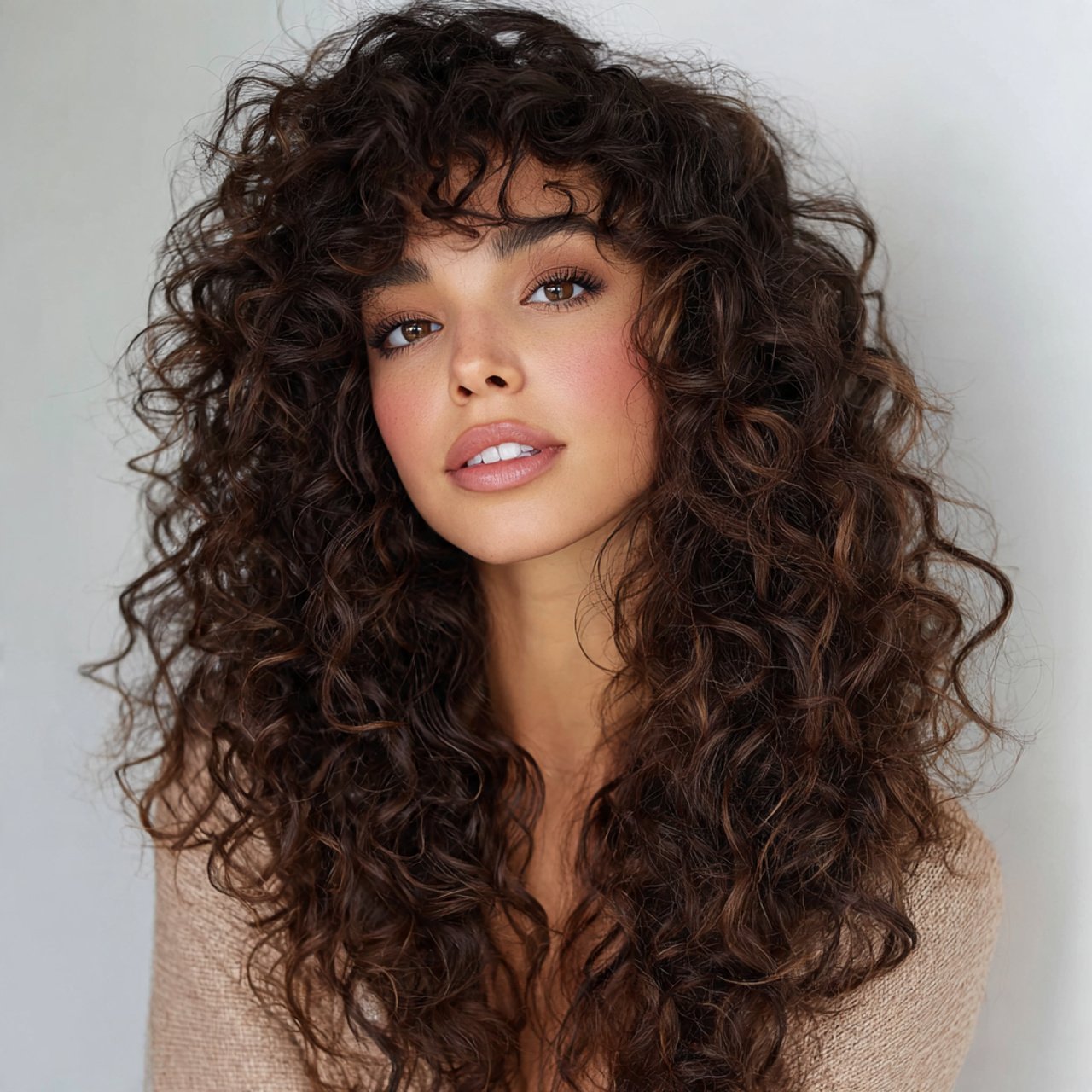 voluminous natural curls