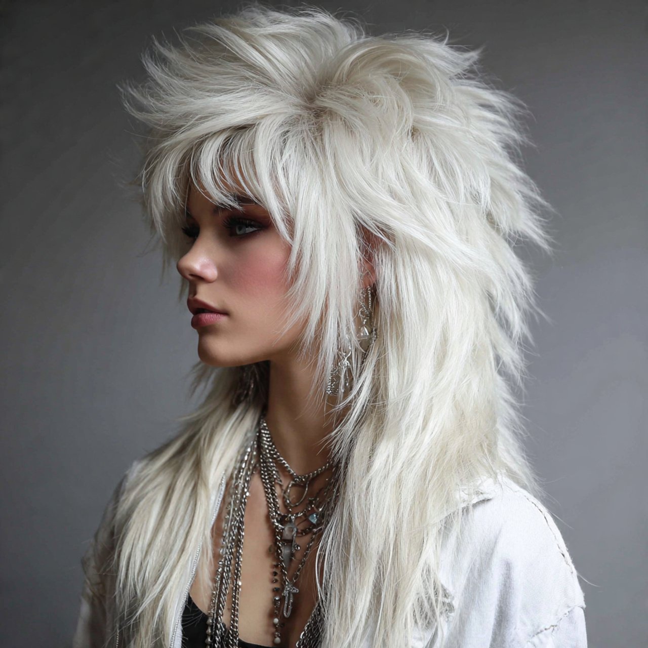 voluminous wolf cut long hairstyle