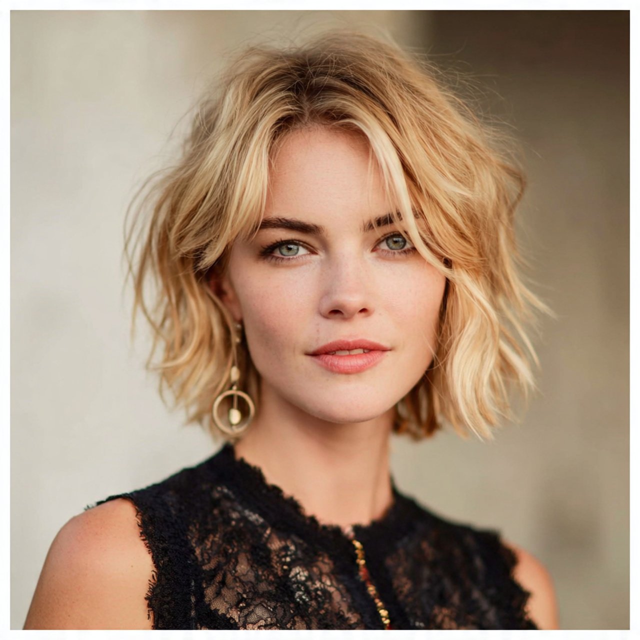 wavy lob hairstyles for short hair