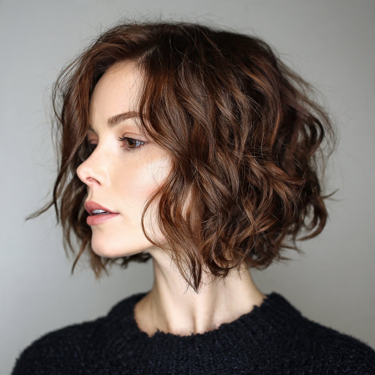 wavy lob hairstyles short hair