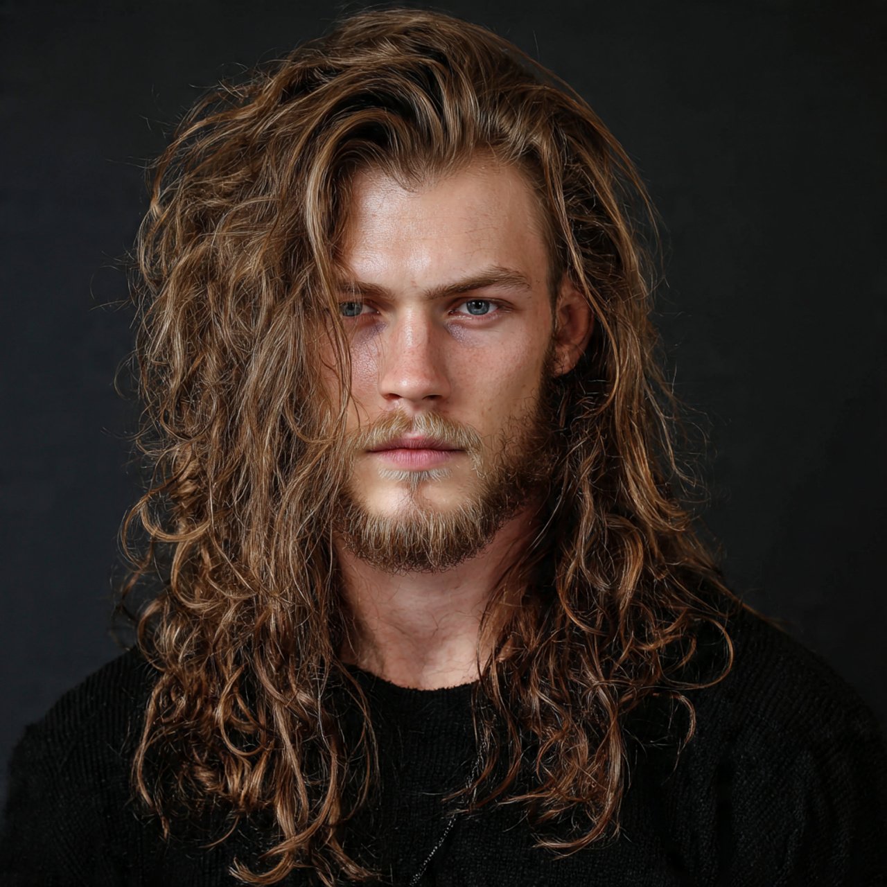 wavy long wolf cut hairstyle